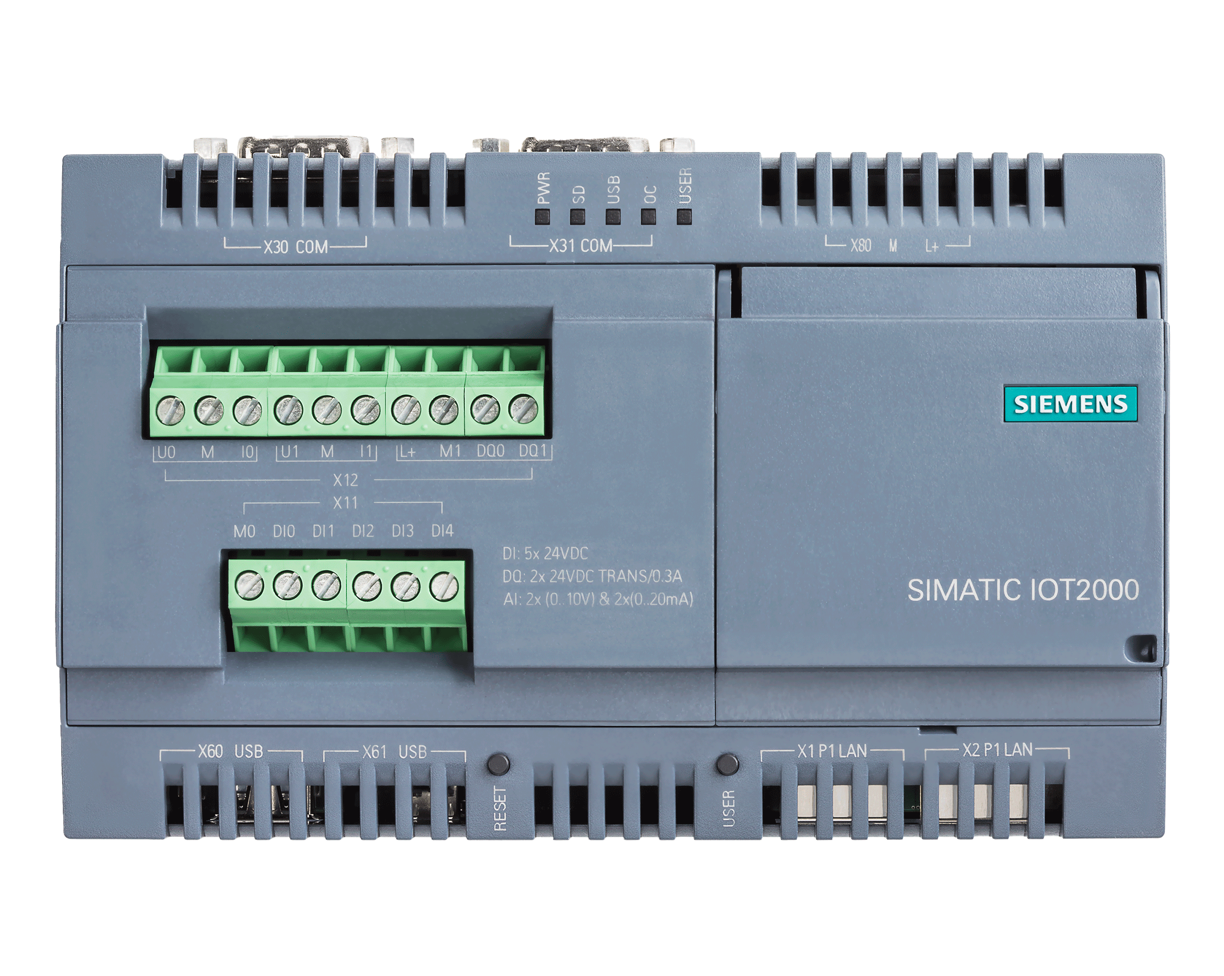 6ES7647-0KA01-0AA2 – I/O module SIMATIC IOT2000 5x DI 2x AI 2x DQ